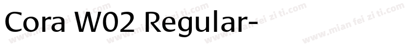 Cora W02 Regular字体转换